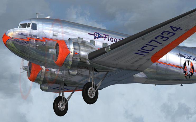 FSX American Airlines Douglas DC-3
