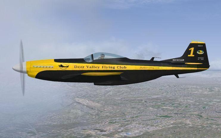 FSX 'Deer Valley Flying Club' P-51D Racer