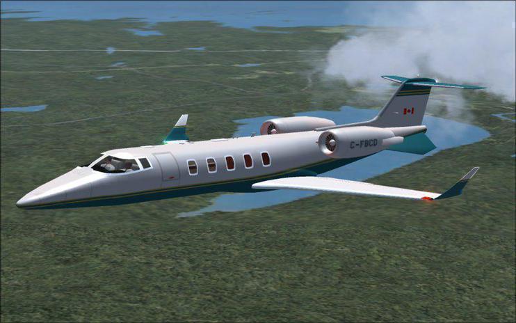 FSX Bombardier Learjet 60 (C-FBCD