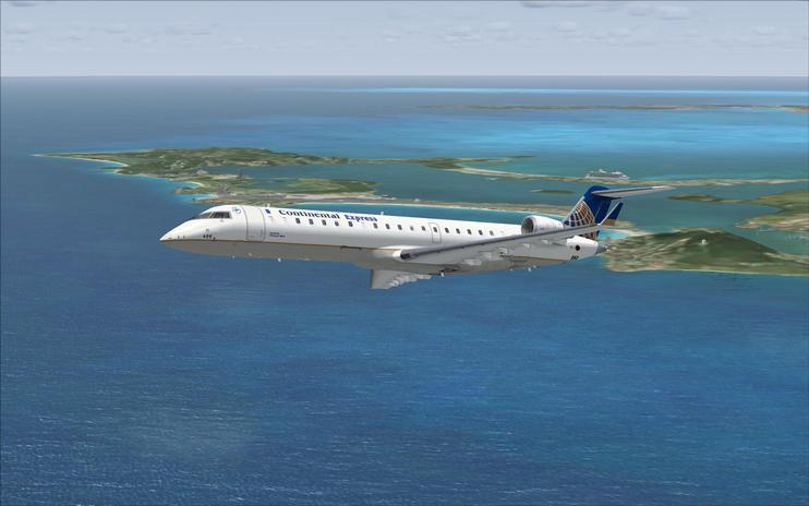 FSX Continental Express Bombardier CRJ700