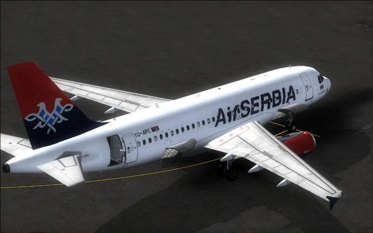 FSX Air Serbia Airbus A319