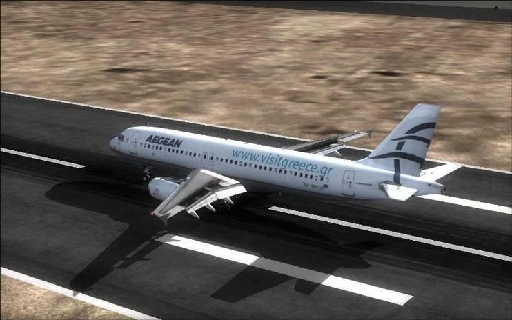 FSX Aegean Airbus A320 IAE Visit Greece