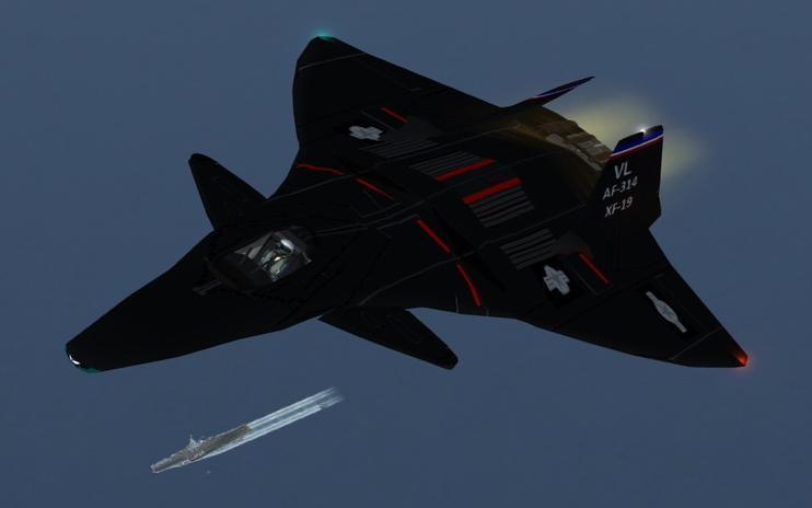 FS2004/FSX F-19 Concept Stealth Fighter