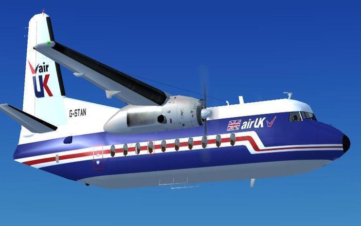 FSX AirUK Fokker F-27