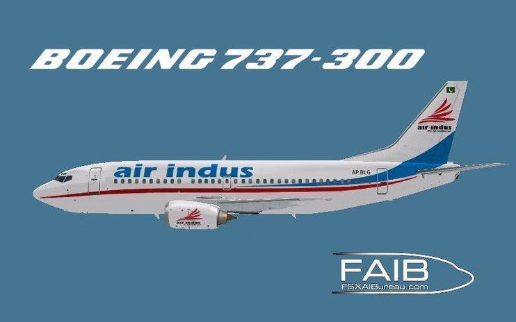 FS2004 Air Indus Boeing 737-300