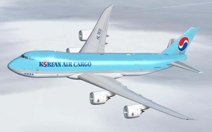 FS2004/FSX Korean Air Cargo Boeing 747-8F