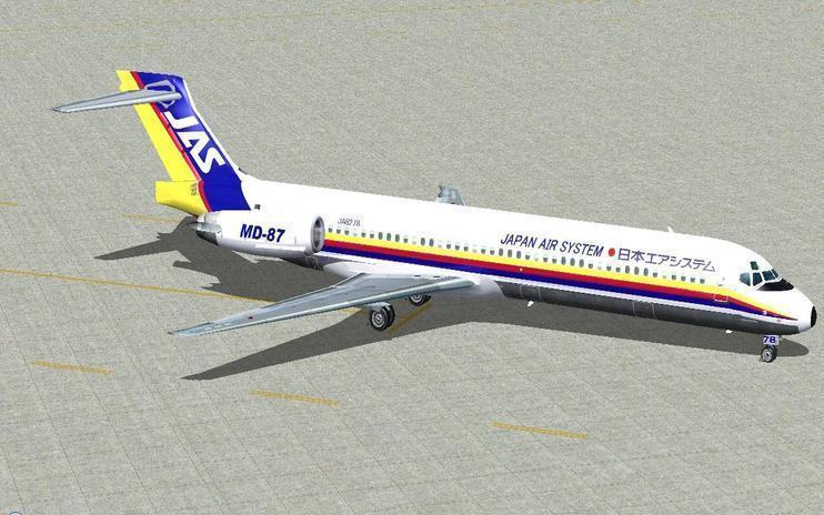 FS2004 Japan Air System McDonnell Douglas MD-87