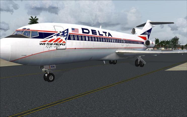 FSX Delta Airlines Boeing 727-100