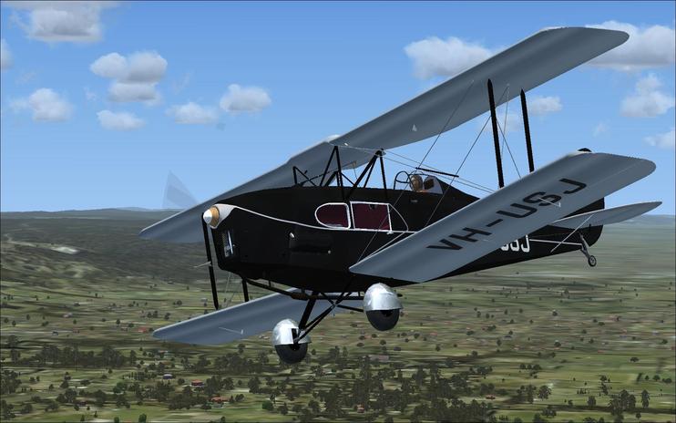 FS2004 DeHavilland Fox Moth VH-USJ 2