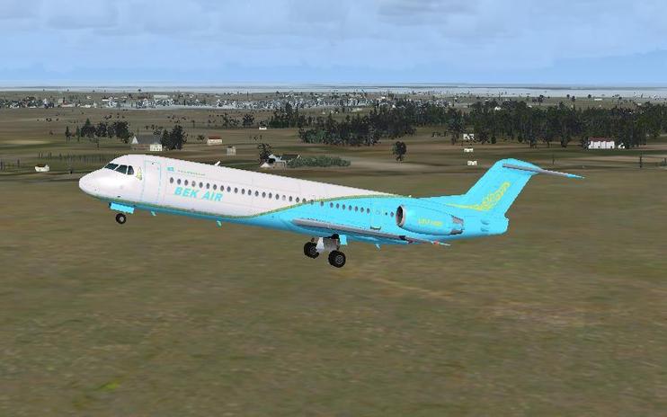 FS2004 Bek Air Fokker F100