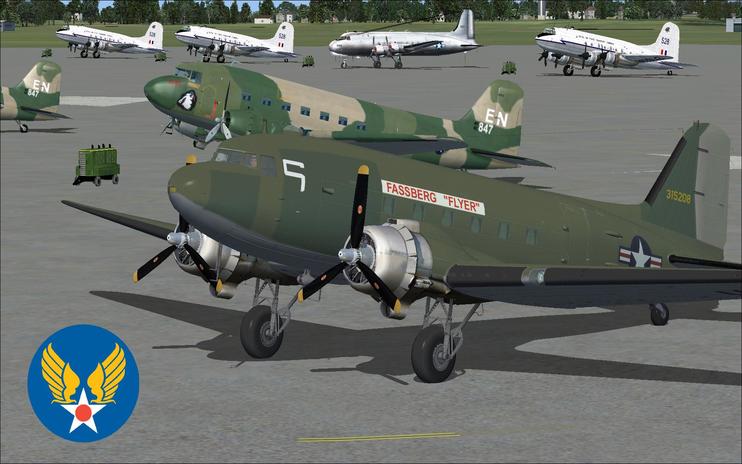 FSX Douglas C-47 Fassberg Flyer Repaint