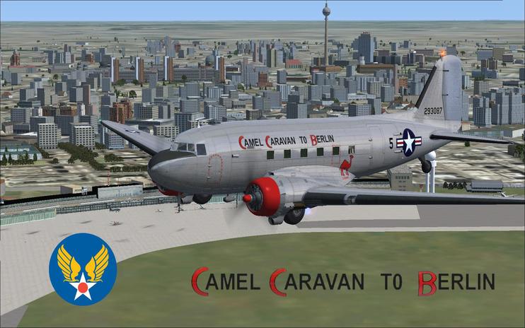 FSX Douglas C-47 Camel Caravan To Berlin