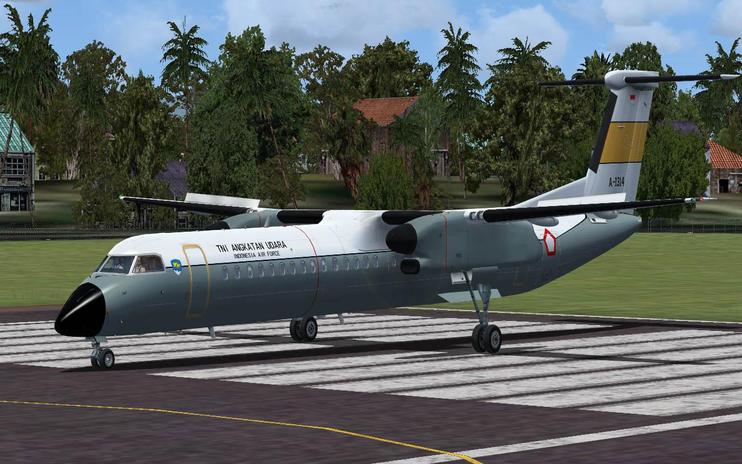 FSX Indonesian Air Force Dash 8 Q400