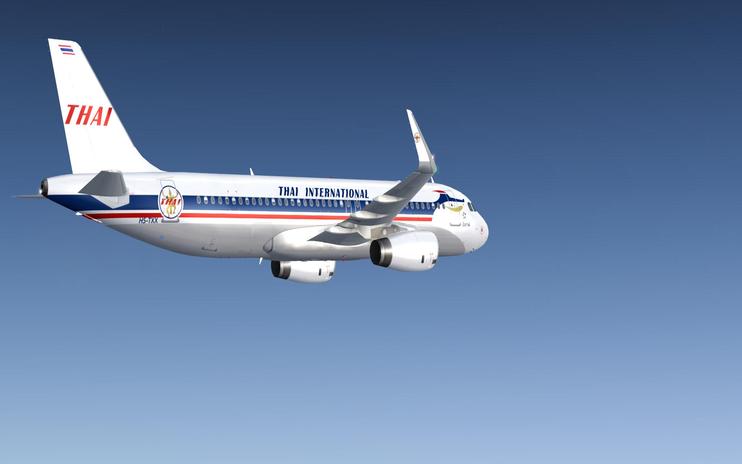 FS2004/FSX Thai Airways International Airbus A320-232