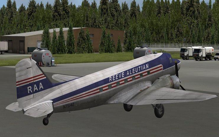 FSX Reeve Aleutian Airways Douglas C-47