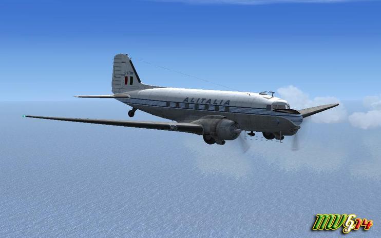 FSX Alitalia Douglas C-47