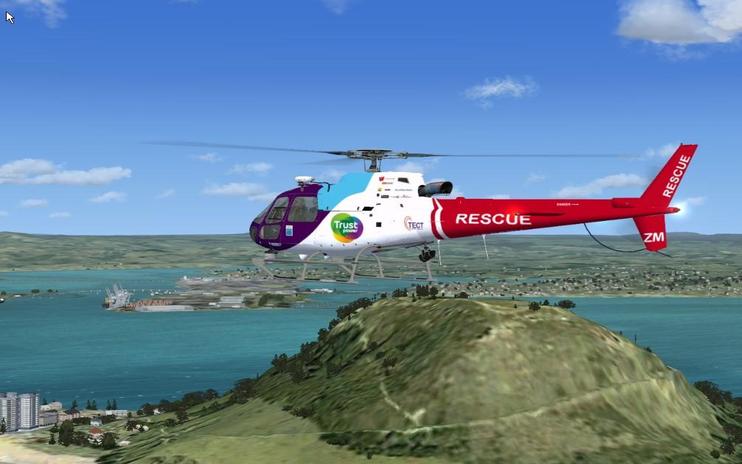 FSX Rescue New Zealand AS350Tect