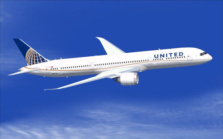 FSX United Airlines Boeing 787-9