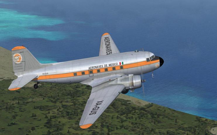 FSX Aeronaves de Mexico Douglas C-47