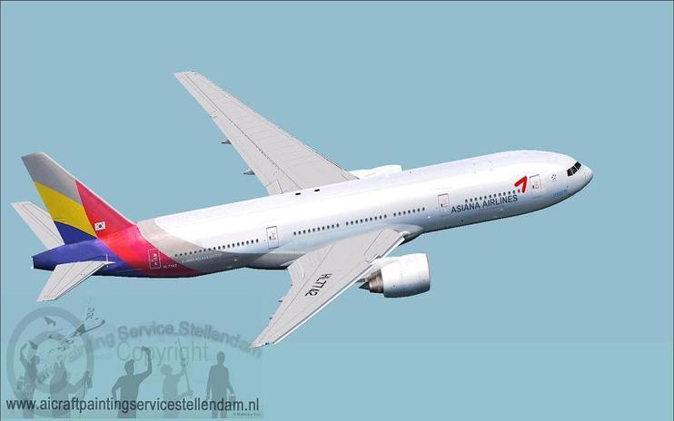 FSX Asiana Airlines Boeing 777-28E(ER)