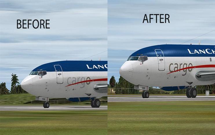 FSX Lanchile Cargo Boeing 737-200F Fix