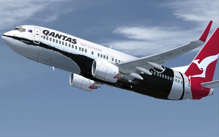 FSX Qantas Boeing 737-800 Aboriginal 'Mendoowoorrji'