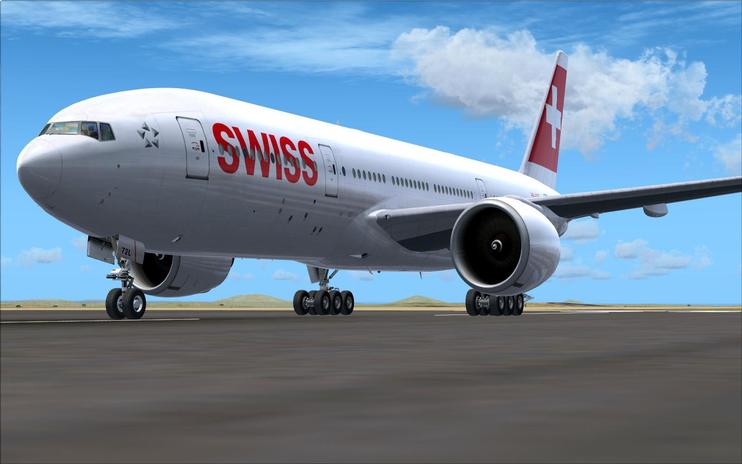 FSX Swiss Boeing 777-200LR