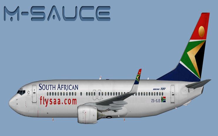 FSX South African Airways Boeing B737-800W