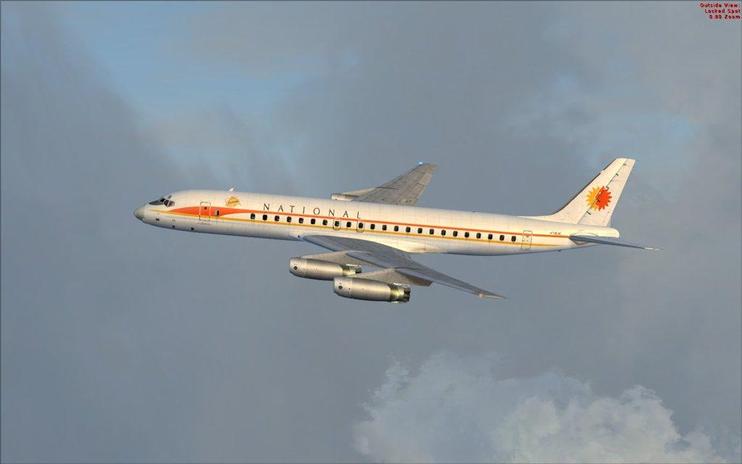 FSX National Airlines Douglas DC-8-32
