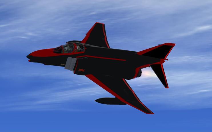 FS2004/FSX Batplane F-4 Phantom