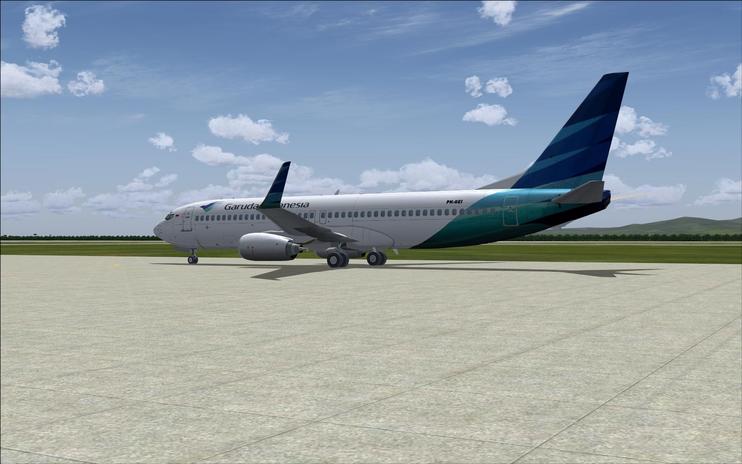 FS2004 Garuda Indonesia Boeing 737-800