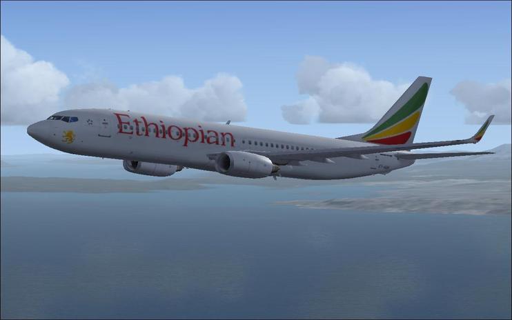 FS2004/FSX Ethiopian Airlines Boeing 737-800