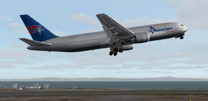 FS2004/FSX Amerijet International Boeing 767-338/ER