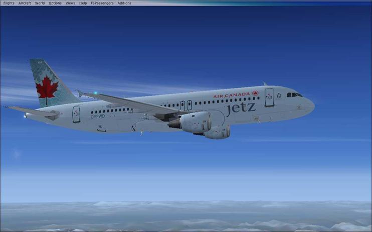 FS2004/FSX Air Canada Jetz Airbus A320-211