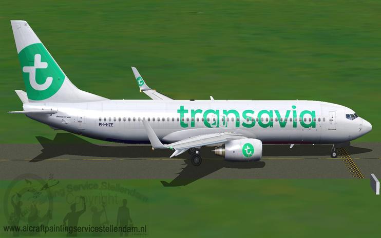 FS2004/FSX Transavia Boeing 737-800