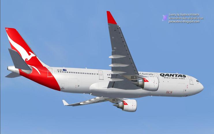 FS2004/FSX Qantas Airlines Airbus A330-303